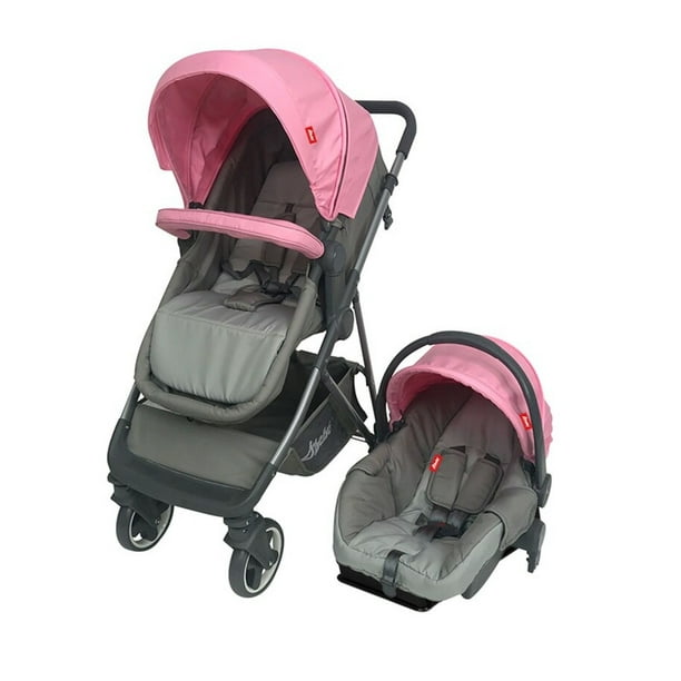 Carriola para Bebe D bebe Queen Reversible con Autoasiento Rosa Walmart en linea