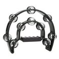 thumbnail image 1 of Tambourine Percussion Musical Instrument Hand Bell Compact Double Half Moon Drum KTV Bell for Party, 1 of 10