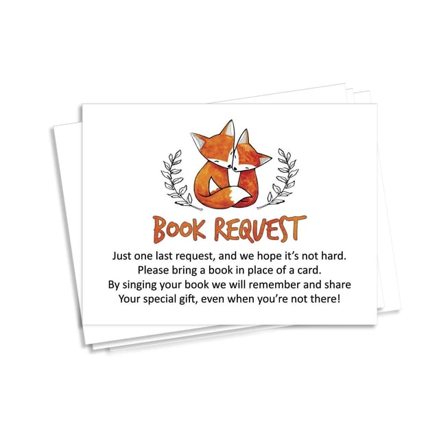 Inkdotpot 30 Books For Baby Shower Request Cards Bring A Book Instead Of A Card Jungle Animals Gender Neutral Baby Shower Invitations Inserts Games