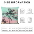 thumbnail image 5 of Leisuo YKMustwin case for Hair and Skin Pillowcase Tropical Summer Palm Tree Pillow Cases Cooling Covers with Zipper Closure White, 5 of 5