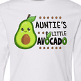 thumbnail image 4 of Inktastic Auntie's Little Avocado with Cute Baby Avocado Long Sleeve Youth T-Shirt, 4 of 5