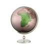 Valencia 12 Inch Globe in Magenta & Green Metallic w Modern Base