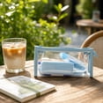 thumbnail image 5 of UALSRZL Pencil Case, Large Capacity Pencil Pouch for Boys Girls, Clear Pencil Box Bag for Kids Elementary School Supplies, Blue, 5 of 7