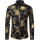 thumbnail image 4 of Nueva camisa de moda para hombre con estampado 3D de flores, solapa con botones, camisa de manga larga, ropa de fiesta, diseño de estilos, camisas cómodas, 4 of 5
