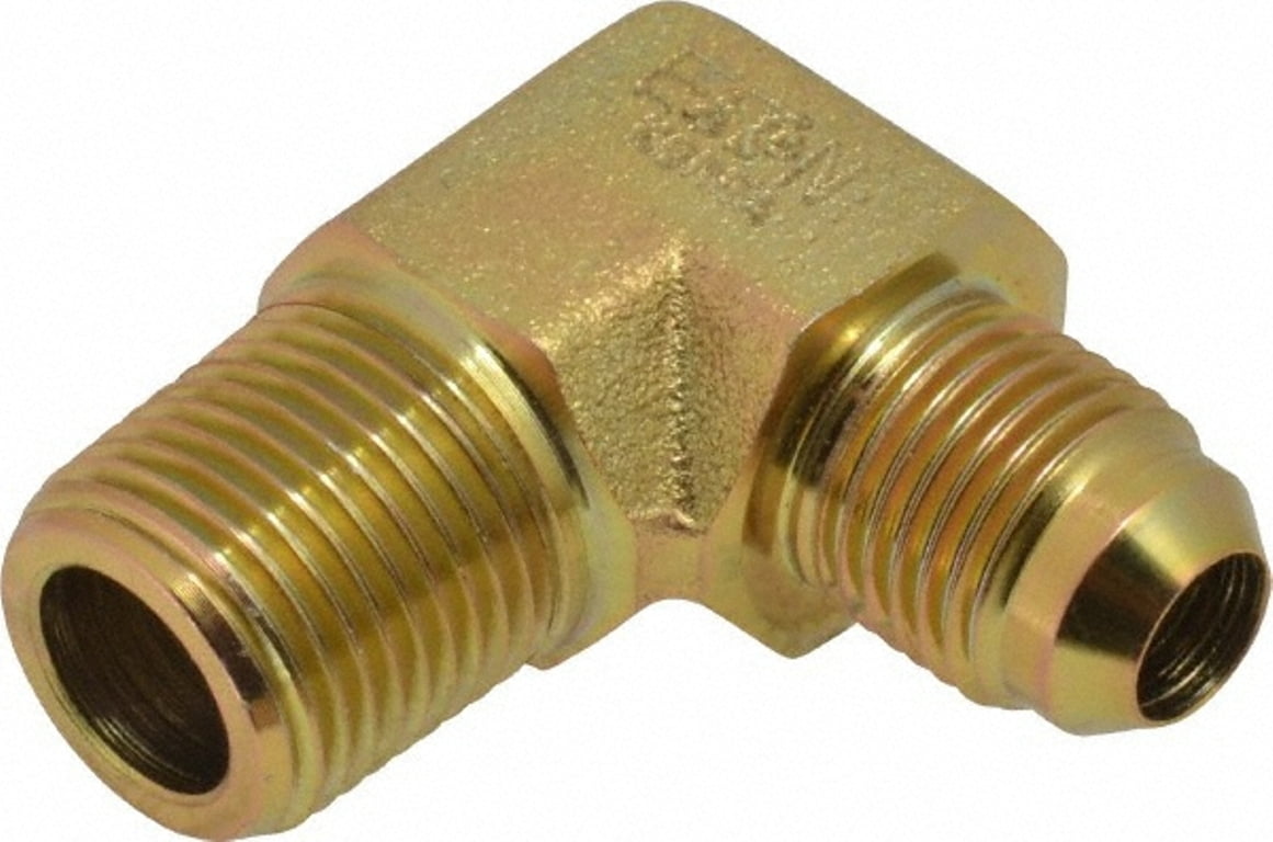 WEATHERHEAD C5405X6X6 STEEL 3/8IN. 37DEG JIC 90DEG MNPT ADAPTER FITTING