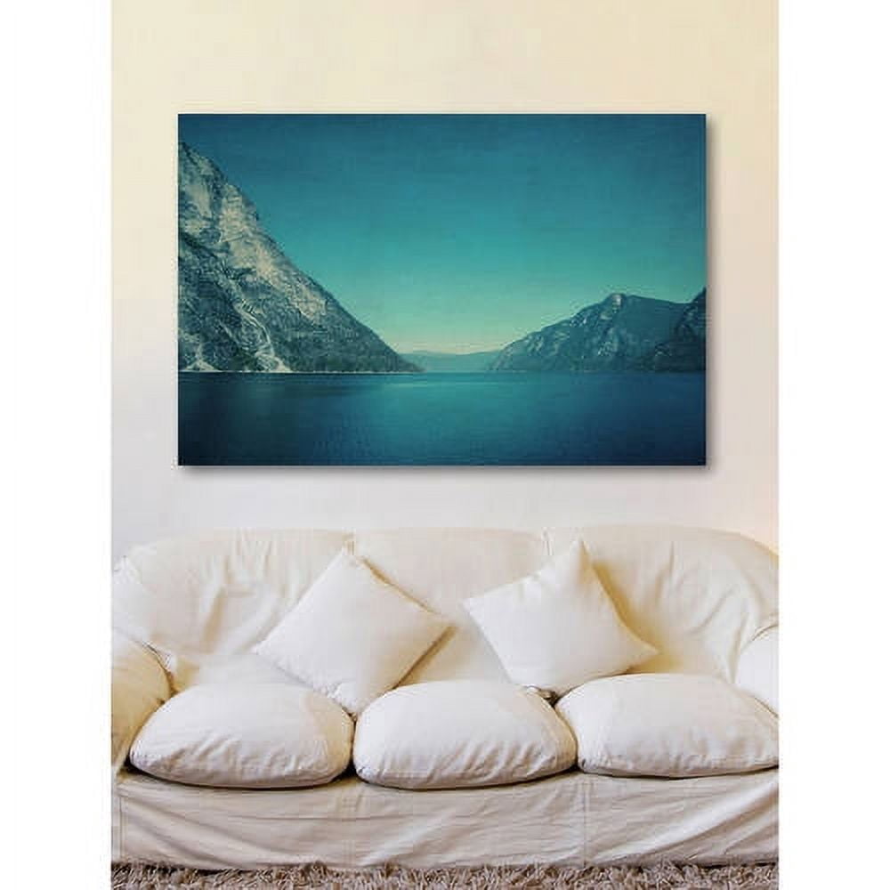 "Mountain Blues" by Ingrid Beddoes Painting Print on Wrapped Canvas