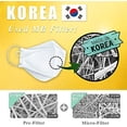 thumbnail image 3 of [] KF94 Disposable Face Mask -  Korea, White Breathable Reusable Face Mask, Individually Wrapped 4-Ply Adjustable Cloth Masks, 40 Pack, 3 of 7