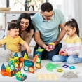 thumbnail image 4 of Freecat Marble Run, 209PCS Magnetic Tiles Building Blocks, Educational Toy for Kids 4 5 6 7 8 Years, Marble Track Toy Set Christmas Birthday Gifts for Boys Girls., 4 of 8
