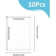 thumbnail image 2 of 10 protectores de hojas transparentes de 8.3 x 12 pulgadas, de plástico, para papel A4. Fundas rígidas impermeables para documentos y fotos. Protectores de impresión para menús y archivos., 2 of 9