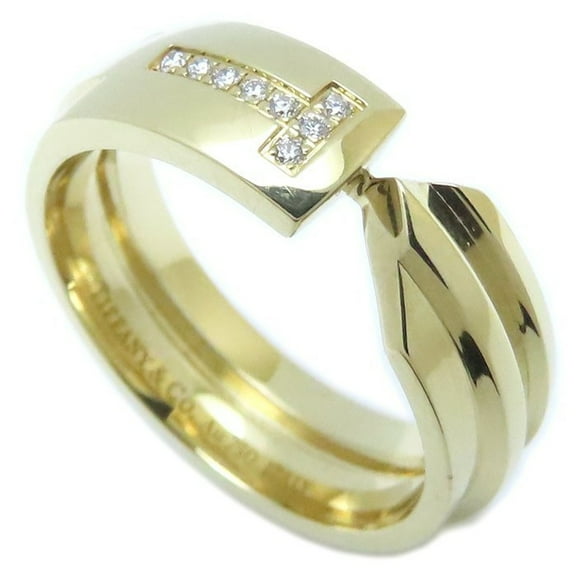 Pre-Owned TIFFANY & Co. Tiffany Modern Key Ring with Diamond in 18K Yellow Gold,... (Good)