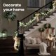thumbnail image 2 of Guirnalda de luces navideñas con forma de petardo, de alambre de cobre, con enchufe, para árbol de Navidad (coloridas, 3 m, 100 luces), 2 of 6