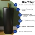 thumbnail image 6 of DeerValley DV-1P527B 33" Tall Round Vitreous China Pedestal Bathroom Sink with Overflow and Pre-Drilled Hole, 6 of 12