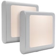 thumbnail image 1 of Maz-Tek Luz Nocturna Led Enchufable Con Sensor Automático De Atardecer A Amanecer, Brillo Ajustable, Luces Blancas Cálidas Para Pasillo, Dormitorio, Habitación De Niños, Cocina, Escalera, Paquete De 2, 1 of 7