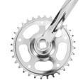 thumbnail image 3 of HONITANO 2Sets Bicycle Crank Set Silver Single Chainwheel Lightweight Metal Chainring Accessory, 3 of 8