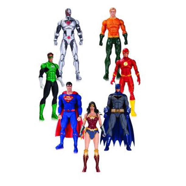 Justice League Dc Rebirth Action Figure 7 Pack Walmart Com Walmart Com
