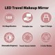 thumbnail image 4 of N8s 1X 10X Magnification Travel Pocket Mirror Rechargeable Double-Sided Y4f Makeup Mirror with LED L, 4 of 5