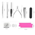 thumbnail image 5 of Kit de pedicura profesional 20 en 1 y 23 en 1 Juego de limas para pies Kit de cuidado de pies de acero inoxidable Cuidado de los pies Removedor de callos y piel muerta Escofina para pies Herramientas, 5 of 5
