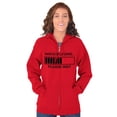 thumbnail image 4 of Sarcasm Loading Please Wait Unisex Fleece Graphic Zip Up Hoodie Brisco Brands 2X, 4 of 5