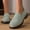 Green, variant on Wensltd Spring and Summer Casual Women Flat Shoes Slip on Walking Shoes Comfortable Platform British style Loafers