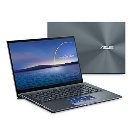 ASUS ZenBook 15 Ultra-Slim Laptop, 15?FHD Touch Display, Intel Core i7-10750H, GeForce GTX 1650 Ti, 16GB RAM, 1TB SSD, Innovative ScreenPad 2.0, Thunderbolt 3, Windows 10 Pro, Pine Grey, UX535LI-XH77T