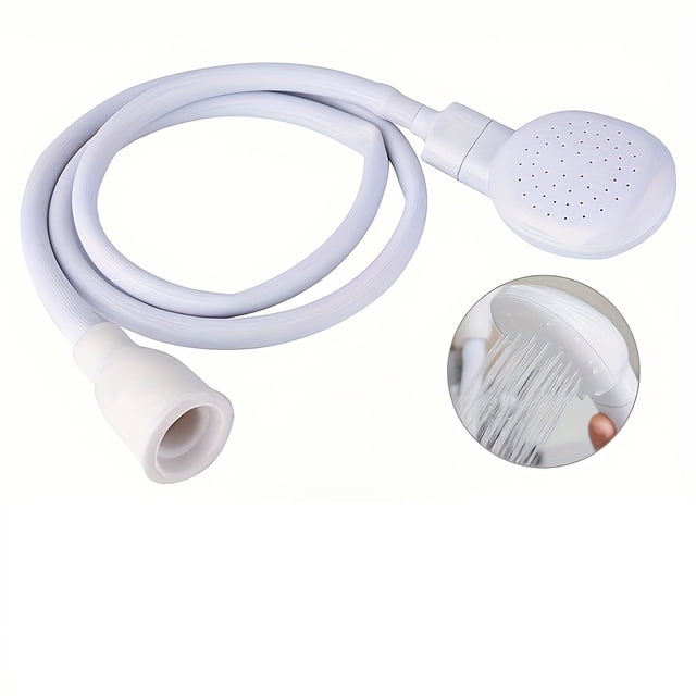 FNNMNNR 1 Pce Douchette Portable à Connexion Rapide - Lave-Cheveux et Toiletteur pour Animaux - Buse de Pulvérisation Multifonctionnelle Durable pour Robinets d'Évier - Utilisation Intérieure/extérieure Facile