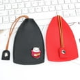 thumbnail image 4 of Car Key Case Fortune Cat Pattern Solid Color Waterproof Key Storage Faux Leather Pull Out Key Bag Wallet Home Supplies, 4 of 8