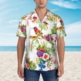 thumbnail image 6 of Picia Birds And Flowers Gentle Cotton Regular Fit Short Sleeve Casual Hawaiian Shirt for Men-3X-Large, 6 of 9