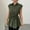 Army Green, variant on Stichou Women's 2026 Elegant Sleeveless Shirts Collared Spring Summer Button Down Tie Front Tunic Top Work Peplum Blouse Brown XL