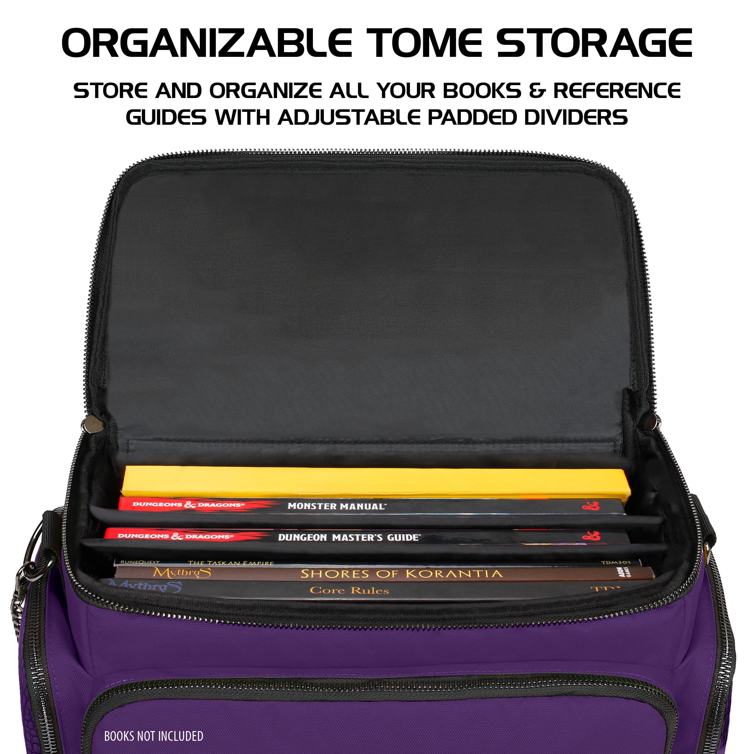 ENHANCE Collector's Edition Tabletop RPG Adventurer's DnD Bag with Dragon Hide (Dragon Purple)