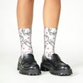 thumbnail image 4 of Rocae Alpacas and Hearts for Girls Boys Crew Socks,Children's Socks, Kids Socks, Toddler Socks: Daily Wear with Kids School Uniform, 4 of 5