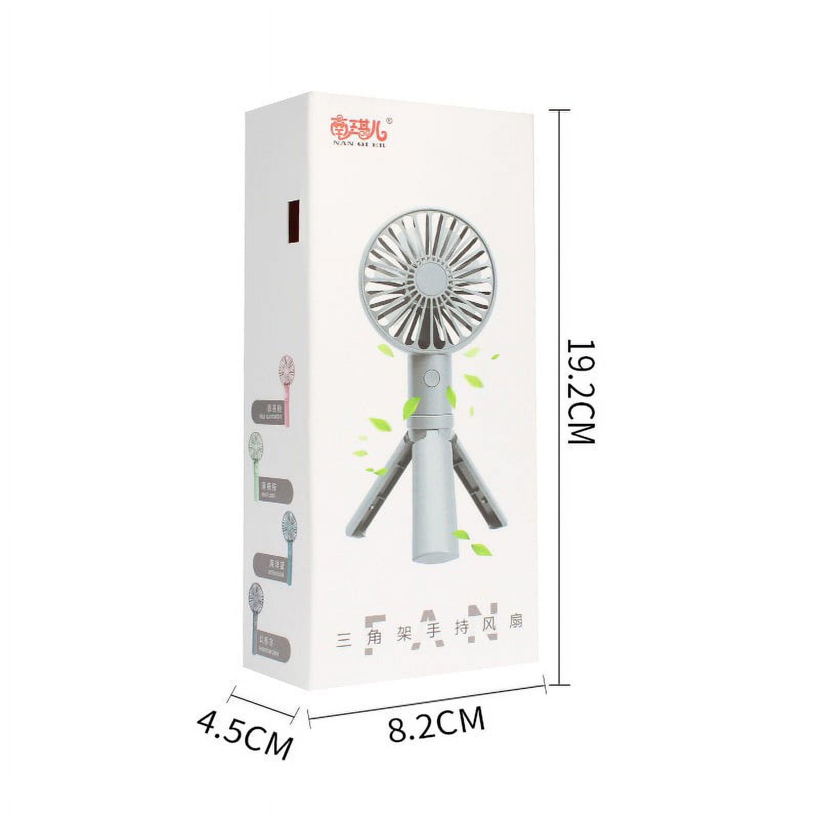 Handheld Portable Fan Mini Hand Fan, USB Rechargeable Personal Fan, Small Fan with 3 Speeds for Travel/Commute/Makeup(1 pack)