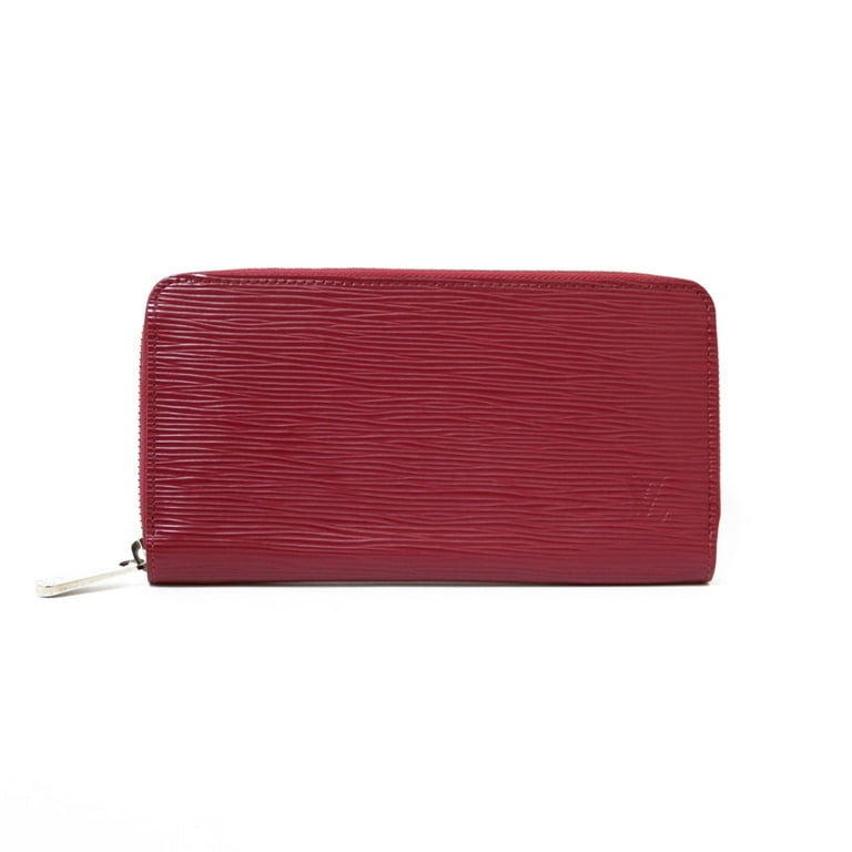 Authenticated Used LOUIS VUITTON Louis Vuitton Long Wallet Epi LV Zippy  M60307 Purple Wine Red Women's Men's Leather 