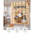 thumbnail image 7 of Owl Pumpkin Shower Curtain Set ，Waterproof Fabric Shower Curtains Fall Maple Leaf Shower Curtains for Bathroom,Bathroom Decor 66"x72", 7 of 7