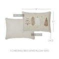 thumbnail image 3 of VHC Brands 5 Christmas Trees White Pillow 14x10, 3 of 6