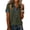 Dark Gray #020, variant on Denim Shirts for Women Button Up Collared Waffle Patchwork Pullover Tops Short Sleeve Vintage Casual Jean Blouses, Pink 2XL