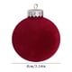 thumbnail image 4 of Dgankt - 12 bolas navideñas de terciopelo (8 cm) para árbol de Navidad, adornos navideños colgantes para la familia (rojos), 4 of 6