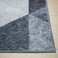 thumbnail image 4 of Machine Washable Medallion Geometric Abstract Area Rug - Grey and Ivory White - 6x9, 4 of 5
