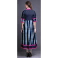 thumbnail image 4 of Bimba Kurti Indien à Rayures Bleues pour Femmes, Robe Anarkali Décontractée Longue, Kurti Ethnique-Xsmall, 4 of 5