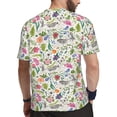 thumbnail image 2 of Wukai Rabbit And Butterfly Print Men's Short-Sleeved Mesh T-Shirt,Quick-Dry Short Sleeve Workout T-Shirt-X-Large, 2 of 8