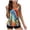 02-Orange, variant on Womens 2024 Tankini Swimsuit Women Plus Size Swimsuits Vintage Print Strappy Back Tankini Set Two Piece Swimdress Panty Bathing Suit Beachwear Swimwear Summer
