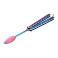 thumbnail image 3 of simhoa Butterfly Spoon Metal Butterfly Practice Trainer for Hunting BBQ Backpacking colorful handle, 3 of 8
