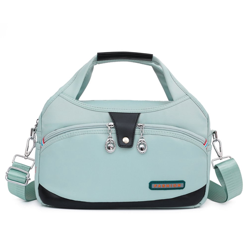 Sacs Messager Oxford Imperméables Antivol pour Femme, Sac à Bandoulière (Rose)