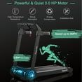 thumbnail image 4 of Gymax Folding Electric Treadmill 3.0HP Exercise Running Machine w/ App Control Silver, 4 of 10
