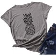 thumbnail image 1 of YourTops T-Shirt Ananas pour Femmes Vibes d'Été (US L, 3-Gris), 1 of 2