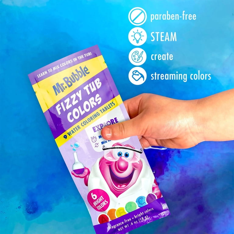 Mr. Bubble Fizzy Tub Colors, 150 Count with Waterfall Cap photo 8
