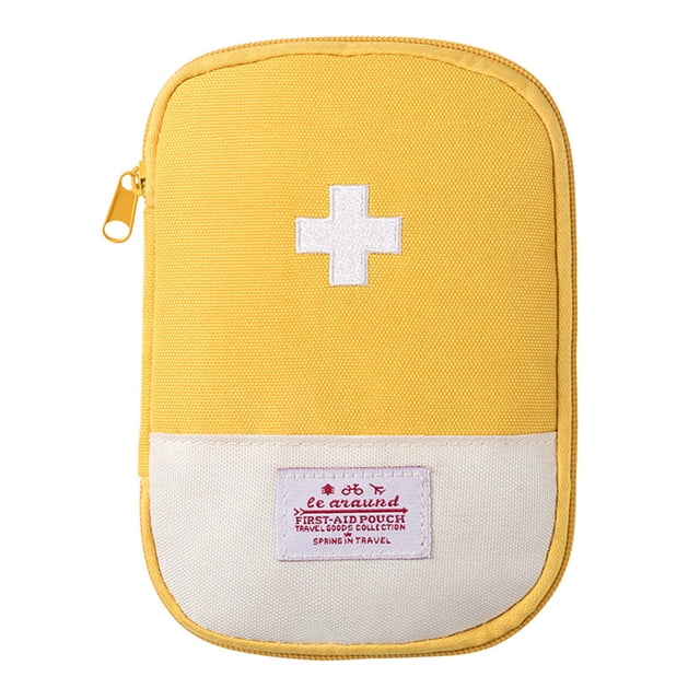 Sac de Premiers Soins, Pochette de Premiers Soins Vide, Mini Sac Médical Portable, Sac de Rangement Multifonction pour Médicaments d'Urgence pour Camping Randonnée Voyage Urgence en Plein Air