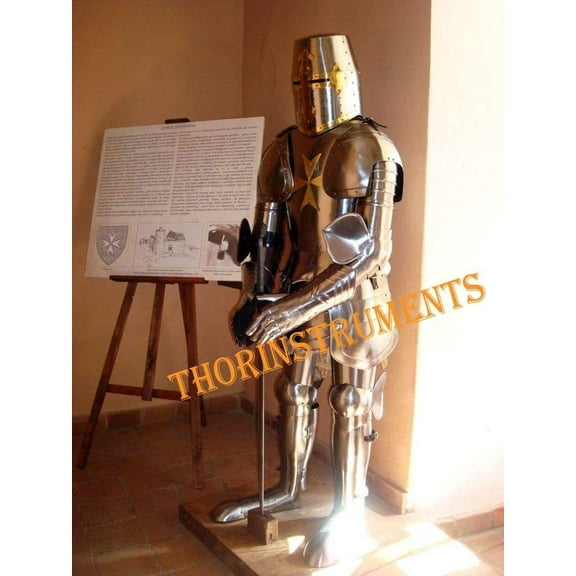 Armour Medieval Knight Suit of Armor Medieva Wearable Combat Full Body Armour With Stand