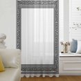 thumbnail image 6 of White Greek Key Sheer Curtains 108" Extra Long, Geometric Greece Ancient Farmhouse Geo Light Filering Curtains, Privacy Drapes Simi Floor to Veiling Curtain for Living Room Bedroom Window Treatment, 6 of 9