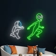 thumbnail image 5 of Handmadetneonsign Astronaut Chasing Alien Neon Sign, UFO Astronaut Alien Led Sign, Alien Astronaut, 5 of 5