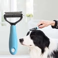 thumbnail image 5 of Professional Pet Grooming Rake: 2-Sided Undercoat Comb for Dematting & Deshedding Dogs and Cats, 5 of 5